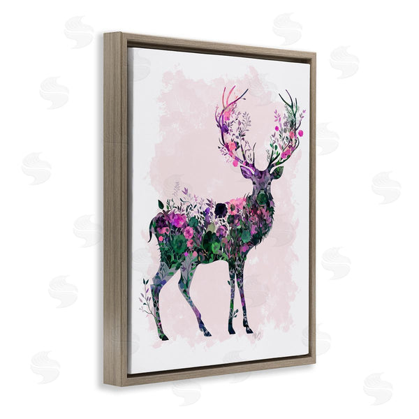 Stupell Industries Fab Funky | Wildflower Patterned Deer Wall Art