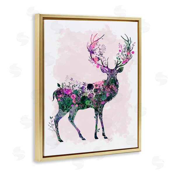 Stupell Industries Fab Funky | Wildflower Patterned Deer Wall Art