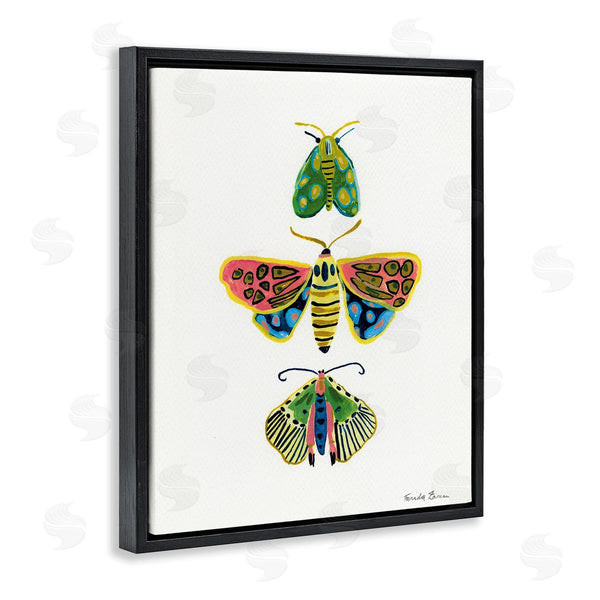 Stupell Industries Farida Zaman | Bright Moths Earth Tones