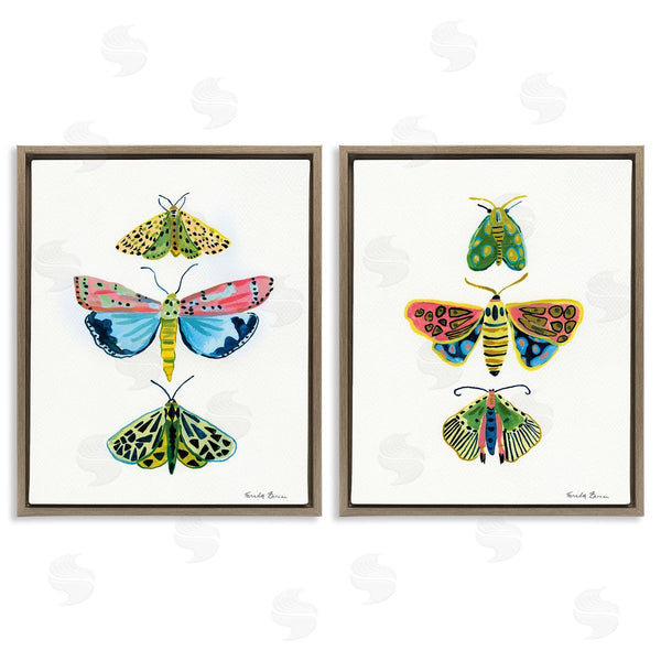 Stupell Industries Farida Zaman | Bright Moths Symmetry