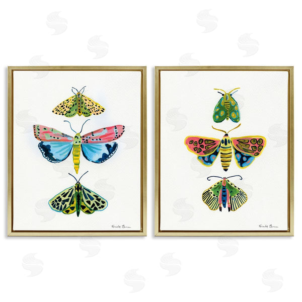 Stupell Industries Farida Zaman | Bright Moths Symmetry