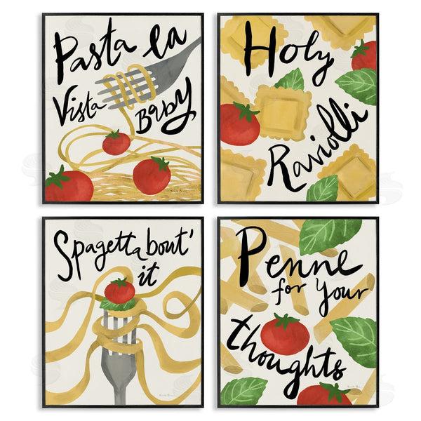 Stupell Industries Farida Zaman | Funny Pasta Puns Wall Art
