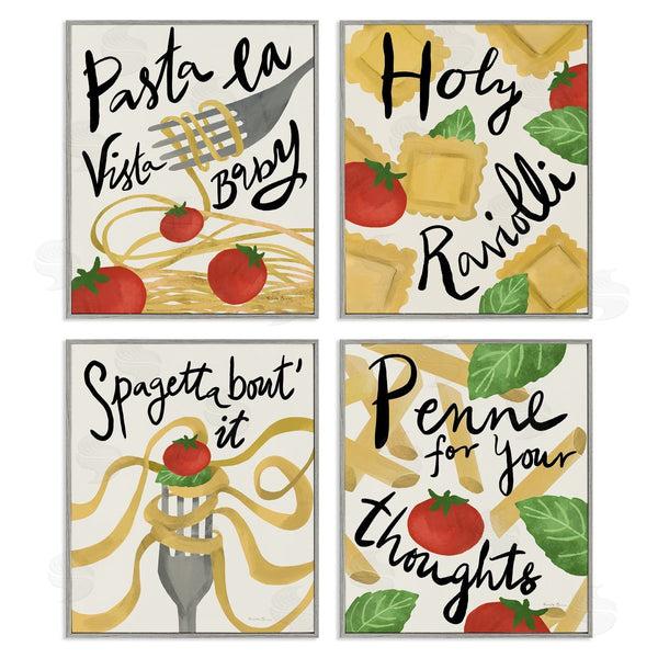 Stupell Industries Farida Zaman | Funny Pasta Puns Wall Art