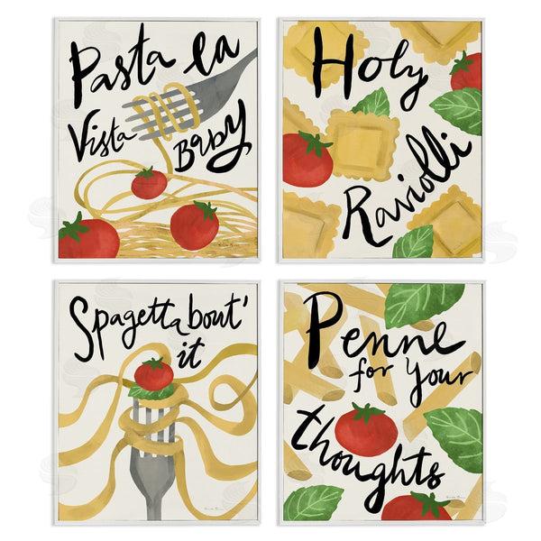Stupell Industries Farida Zaman | Funny Pasta Puns Wall Art