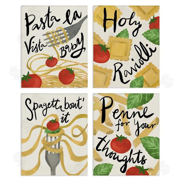 stupell industries Farida Zaman | Funny Pasta Puns Wall Art