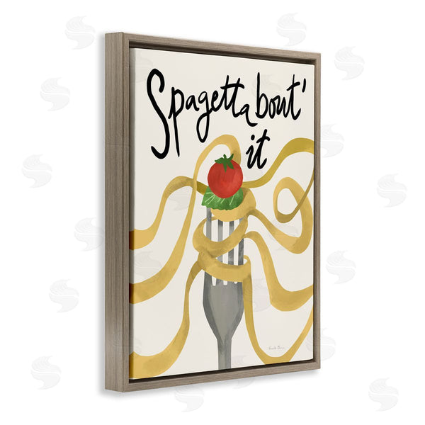 Stupell Industries Farida Zaman | Funny Spaghetti Phrase