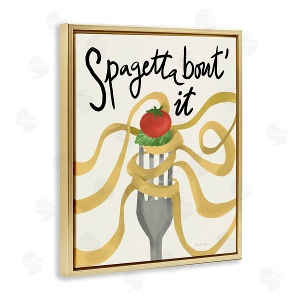 Stupell Industries Farida Zaman | Funny Spaghetti Phrase
