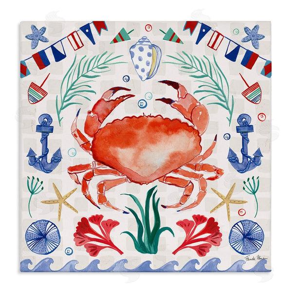 stupell industries Farida Zaman | Maritime Crab Pattern Wall Art