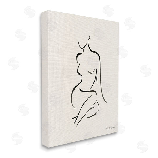 Stupell Industries Farida Zaman | Minimal Nude Outline Wall Art