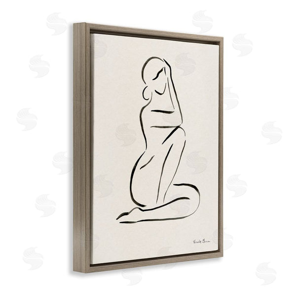 Stupell Industries Farida Zaman | Minimal Nude Woman Wall Art