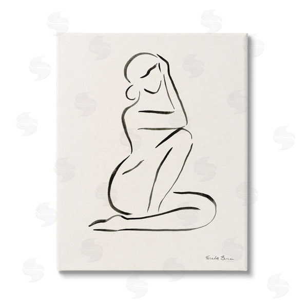 stupell industries Farida Zaman | Minimal Nude Woman Wall Art