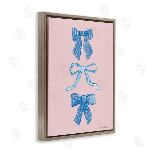 Stupell Industries Farida Zaman | Pretty Bows Blue & Pink