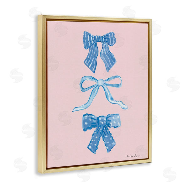 Stupell Industries Farida Zaman | Pretty Bows Blue & Pink