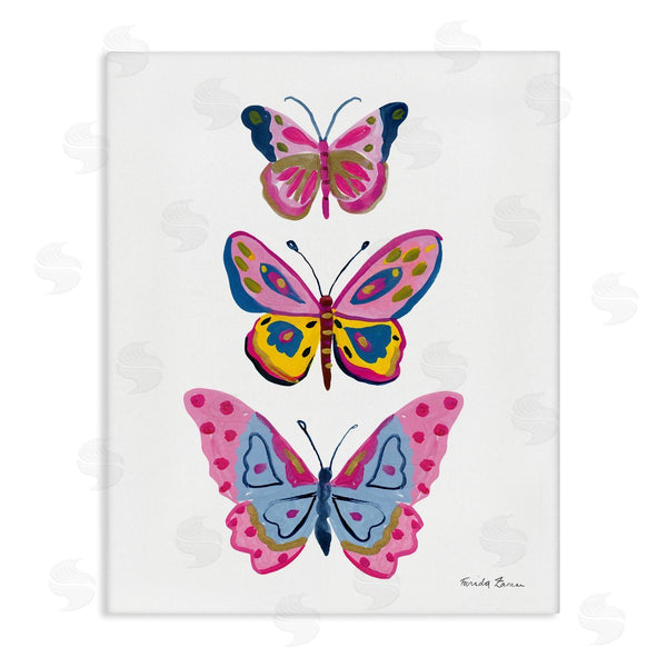 stupell industries Farida Zaman | Three Butterfly Trio