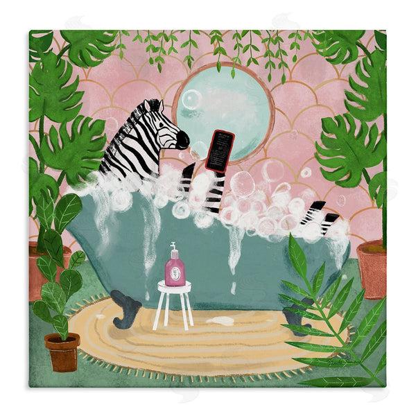 stupell industries Farida Zaman | Zebra Fun Bath Time