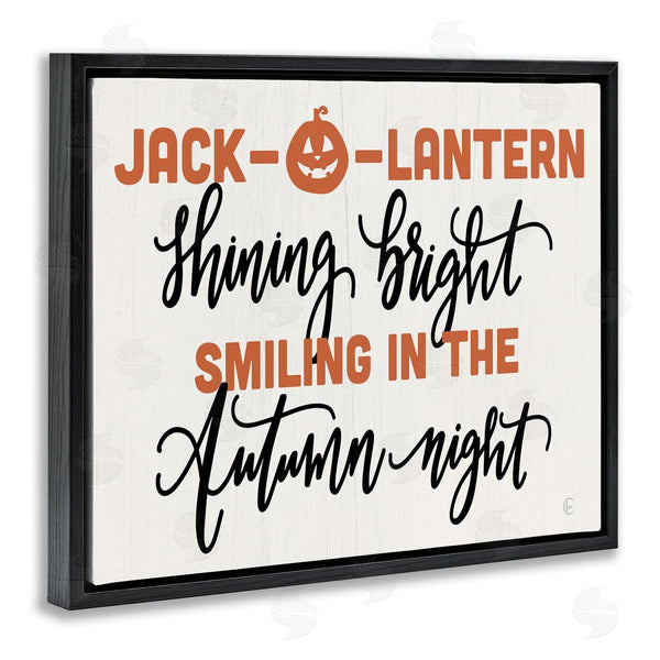 Stupell Industries Fearfully Made Creations | Autumn Jack-o-Lantern Phrase Wall Art