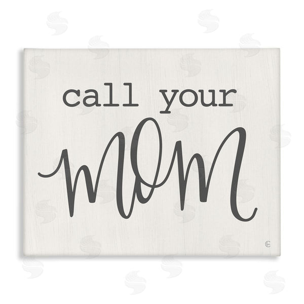 stupell industries Fearfully Made Creations | Call Your Mom Encouraging Casual Typography Phrase Wall Art