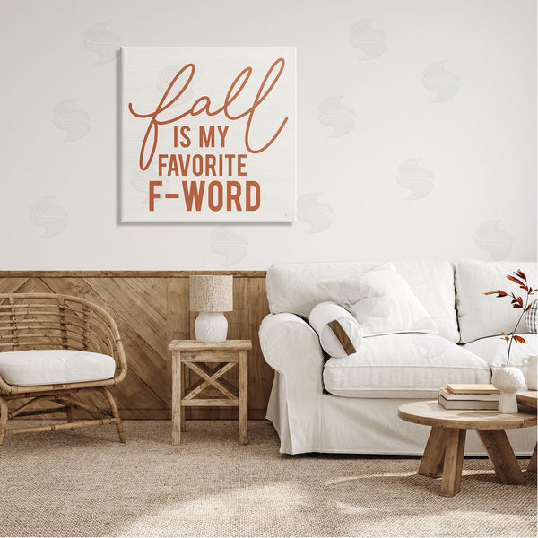 Stupell Industries Fearfully Made Creations | Funny Fall F-Word Phrase Wall Art