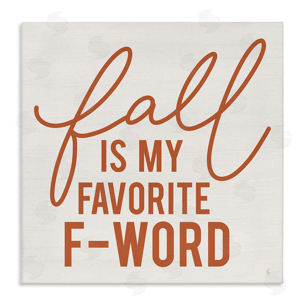 stupell industries Fearfully Made Creations | Funny Fall F-Word Phrase Wall Art