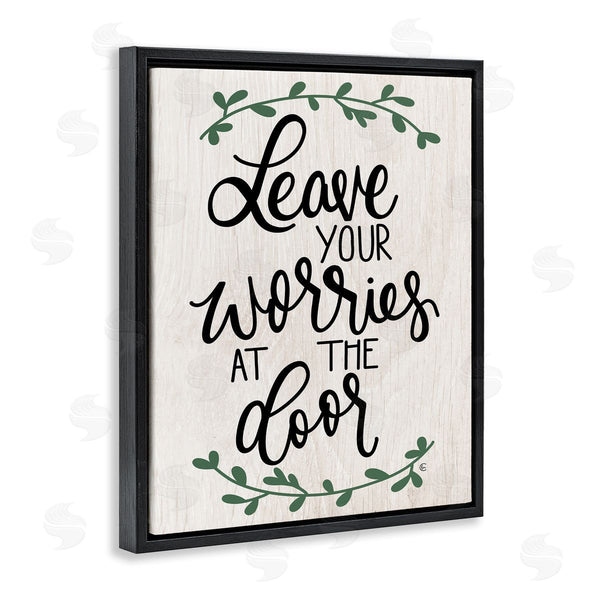 Stupell Industries Fearfully Made Creations | Worries At Door Family Greeting