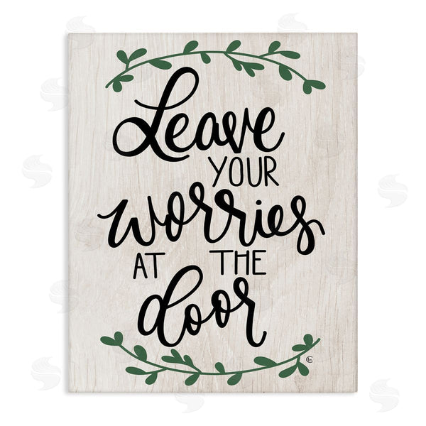 stupell industries Fearfully Made Creations | Worries at Door Family Greeting