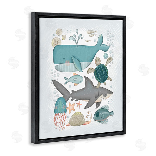 Stupell Industries Fineapple Pair | Blue Maritime Animals Wall Art