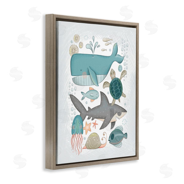 Stupell Industries Fineapple Pair | Blue Maritime Animals Wall Art