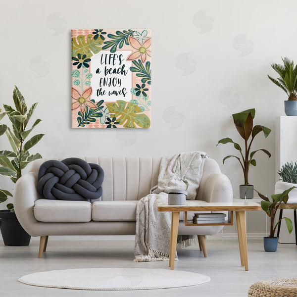 Stupell Industries Fineapple Pair | Life's A Beach Phrase Wall Art