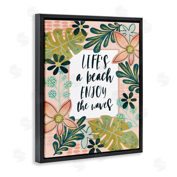 Stupell Industries Fineapple Pair | Life's A Beach Phrase Wall Art