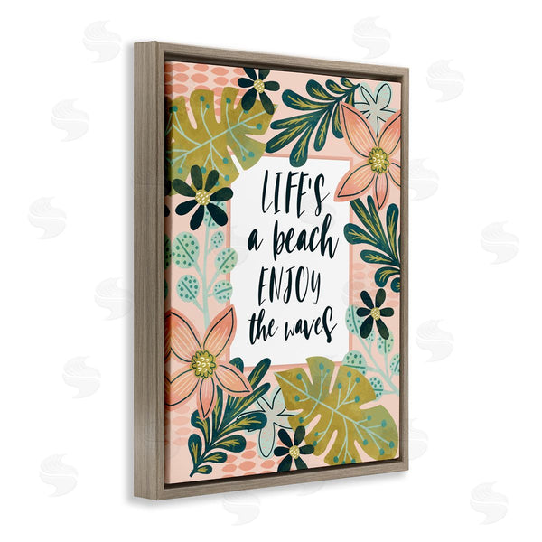 Stupell Industries Fineapple Pair | Life's A Beach Phrase Wall Art