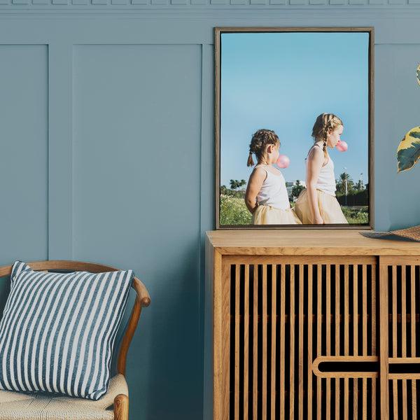 stupell industries Floating Frame Canvas Print with Custom Image