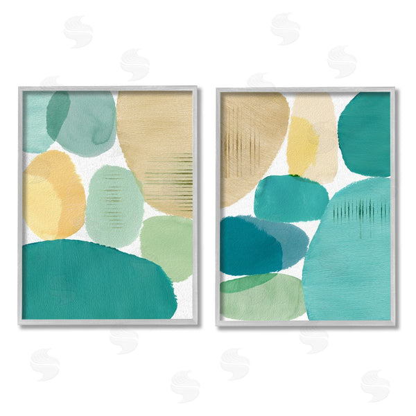 Stupell Industries Flora Kouta | Abstract Green Geometric