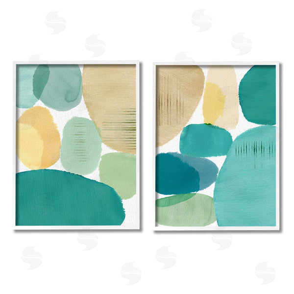 Stupell Industries Flora Kouta | Abstract Green Geometric