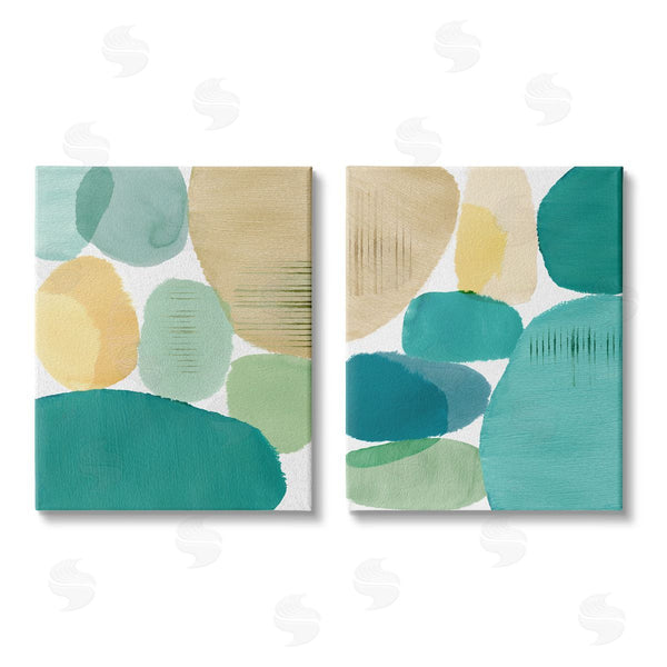 stupell industries Flora Kouta | Abstract Green Geometric