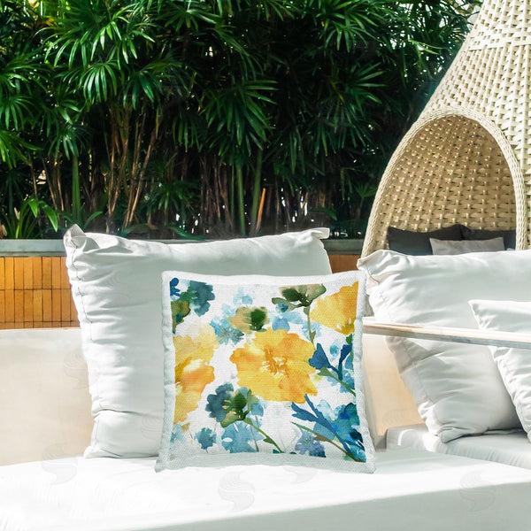 Stupell Industries Flora Kouta | Abstract Hibiscus Pattern Printed Throw Pillow