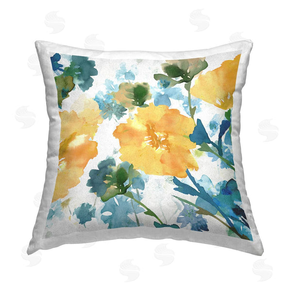 stupell industries Flora Kouta | Abstract Hibiscus Pattern Printed Throw Pillow