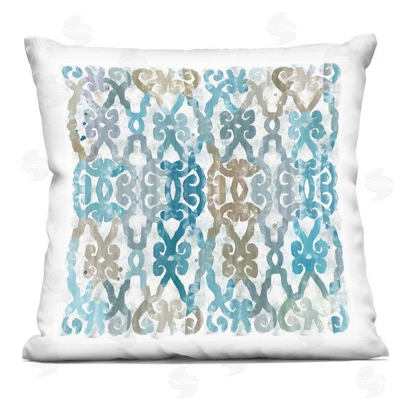 stupell industries Flora Kouta | Blue Accent Boho Outline Pattern Printed Throw Pillow