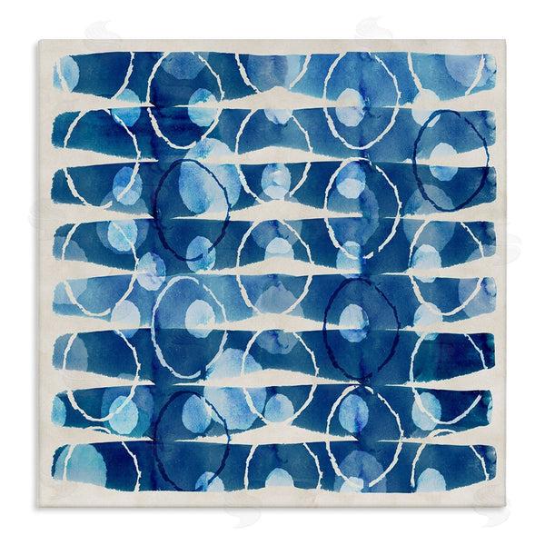 stupell industries Flora Kouta | Blue Patterned Watercolor