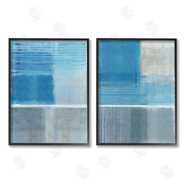 Stupell Industries Flora Kouta | Blue Rustic Abstraction