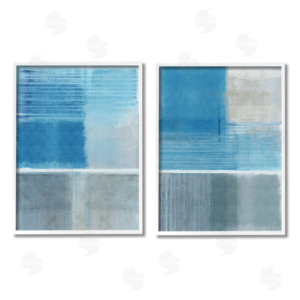 Stupell Industries Flora Kouta | Blue Rustic Abstraction