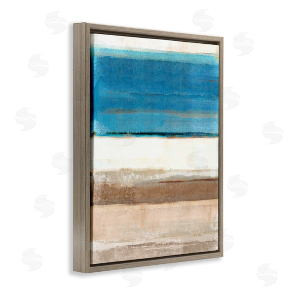 Stupell Industries Flora Kouta | Blue & Tan Abstraction