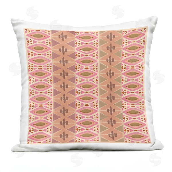 Stupell Industries Flora Kouta | Boho Diamond Shape Pattern Printed Throw Pillow