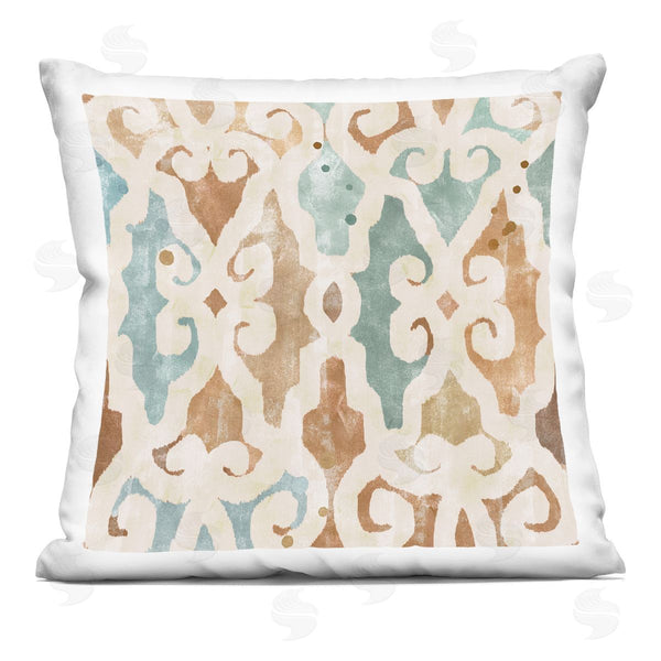 stupell industries Flora Kouta | Earth Tones Muted Pattern Printed Throw Pillow