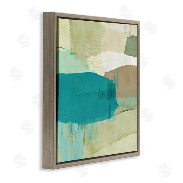 Stupell Industries Flora Kouta | Green & Blue Abstraction
