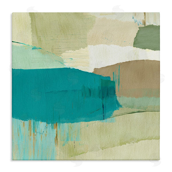 stupell industries Flora Kouta | Green & Blue Abstraction