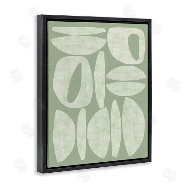 Stupell Industries Flora Kouta | Green Contemporary Shapes