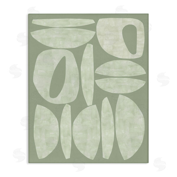stupell industries Flora Kouta | Green Contemporary Shapes