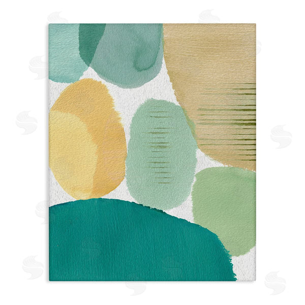 stupell industries Flora Kouta | Green & Yellow Circles