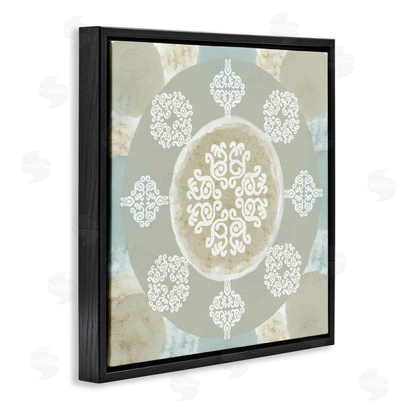 Stupell Industries Flora Kouta | Mint And Beige Mandala