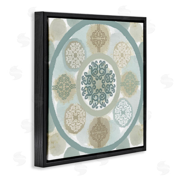 Stupell Industries Flora Kouta | Mint Mandala Fractals